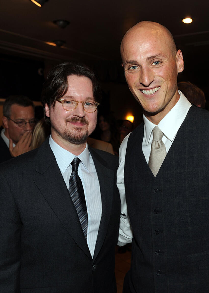 Director Matt Reeves and Dylan Kenin at the California premiere of "Let Me In."