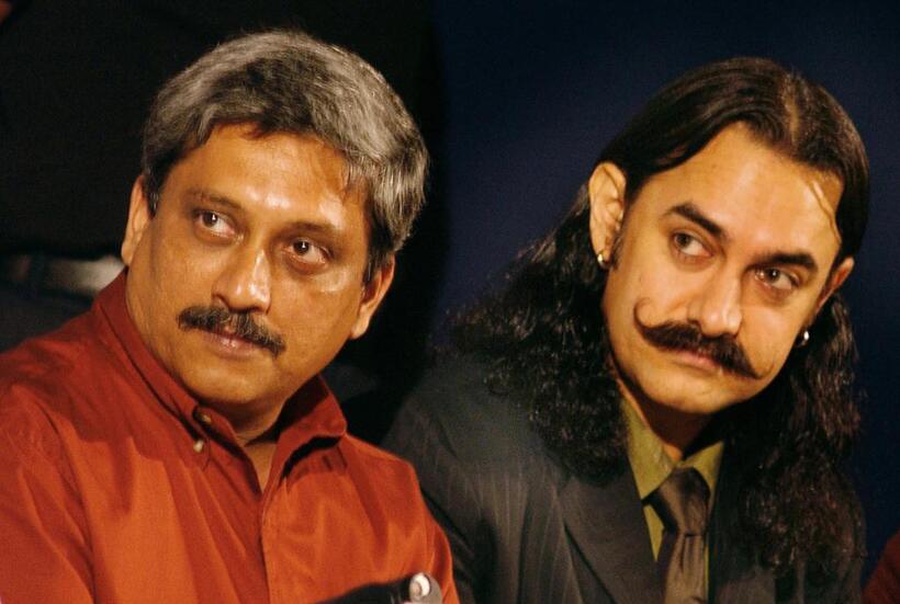 Manohar Parrikar and Aamir Khan at the inauguration of the 35th International Film Festival of India 2004 (IFFI).