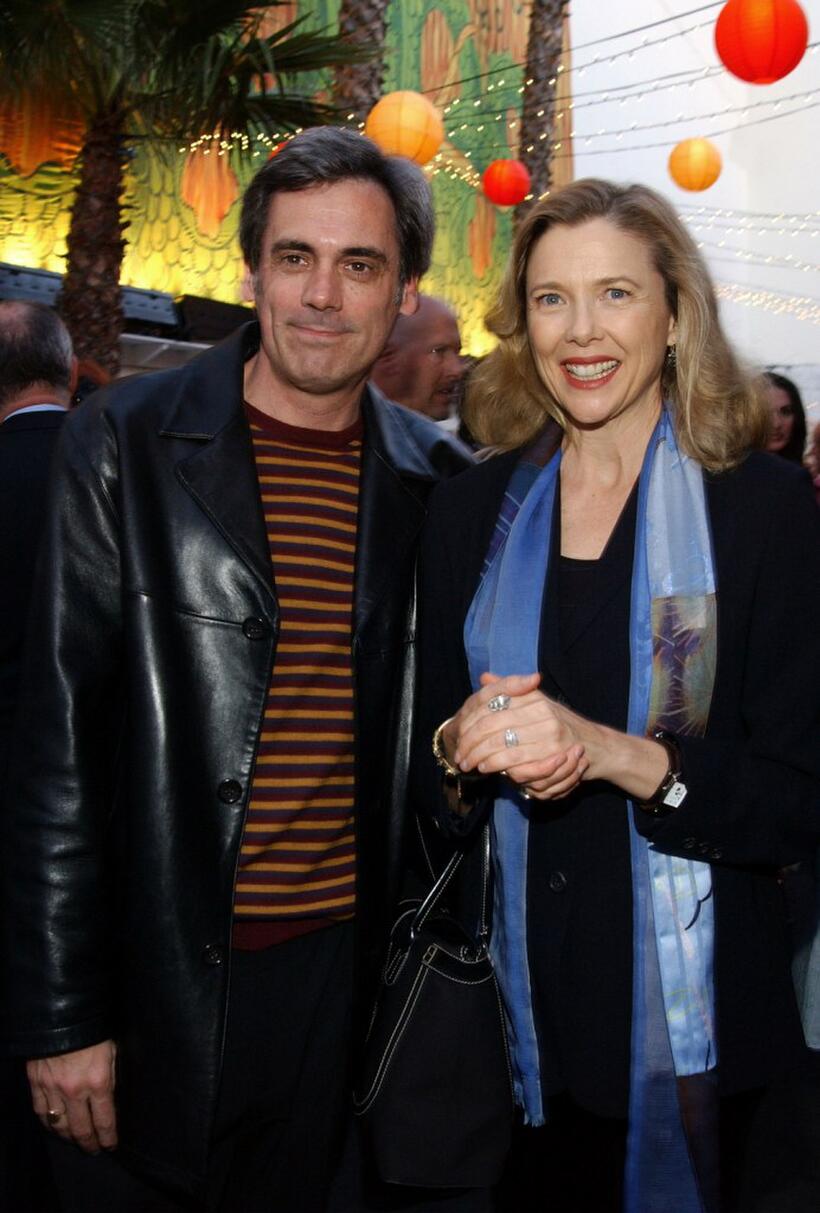 Randall Arney and Annette Bening at the "Backstage At The Geffen" second annual fundraising gala.