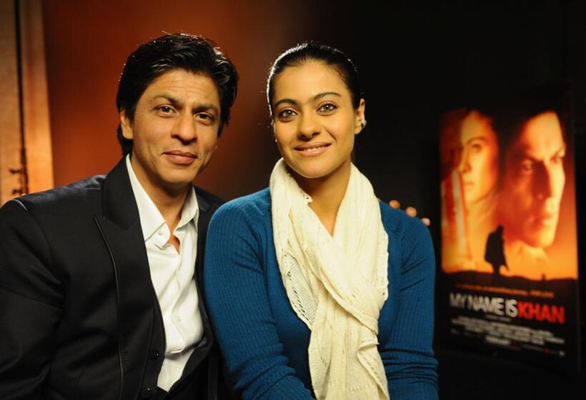 Shah Rukh Khan and Kajol at the press conference of "My Name Is Khan."