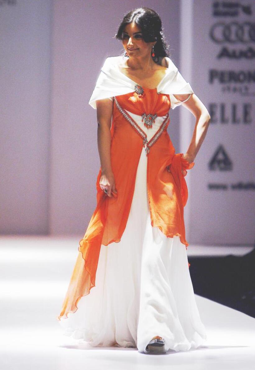 Soha Ali Khan at the Wills Lifestyle India Fashion Week (WIFW).