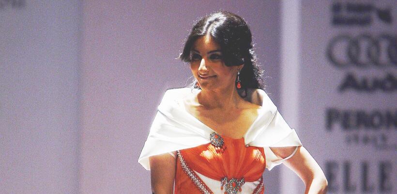 Soha Ali Khan at the Wills Lifestyle India Fashion Week (WIFW).