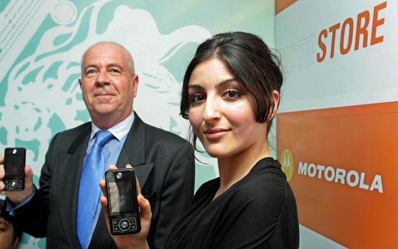 Malcolm Dawe and Soha Ali Khan at the opening of first flagship Motostore.