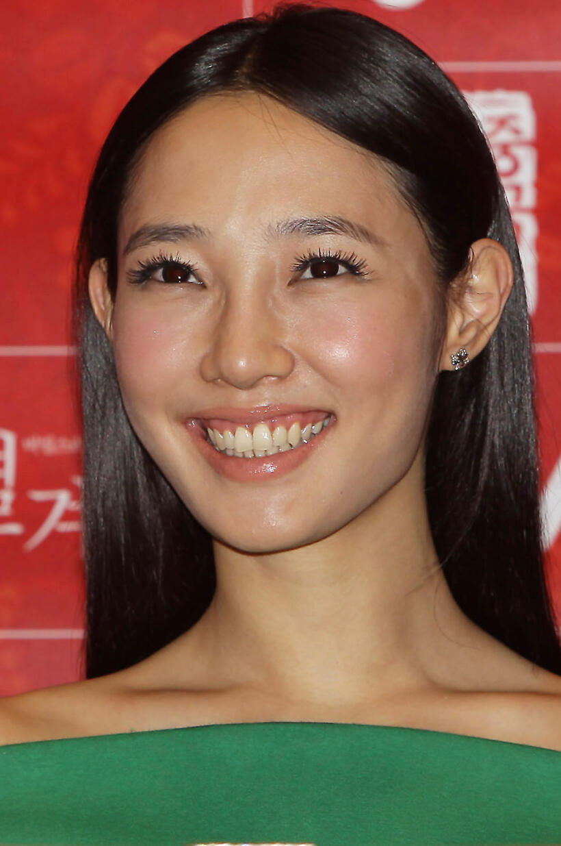 Bai Baihe at a press conference during the 2013 Chinese Film Festival in Seoul.