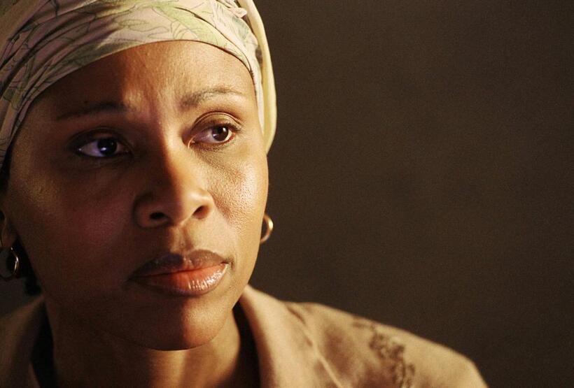 Leleti Khumalo at the photo session during the filming of the first African language movie "Yesterday."