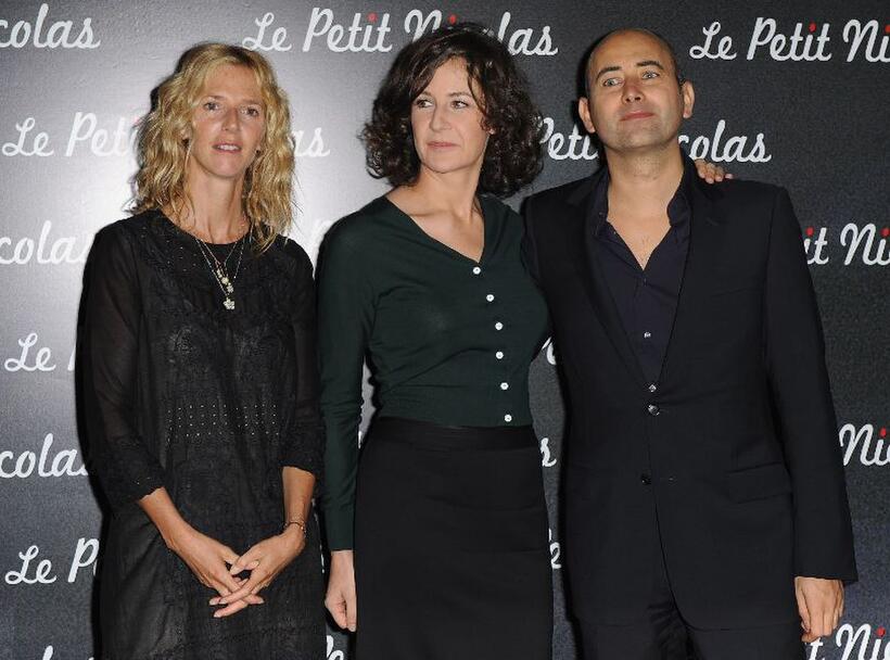 Sandrine Kiberlain, Valerie Lemercier and Laurent Tirard at the premiere of "Le Petit Nicolas."