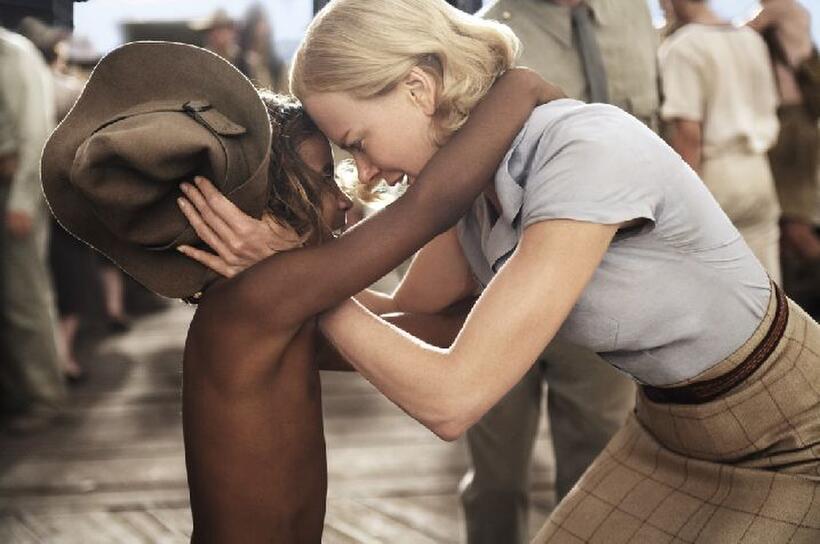 Nicole Kidman as Sarah and Brandon Walters as Nullah in "Australia."