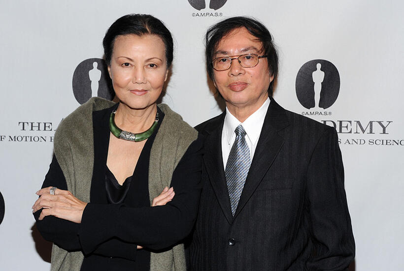 Kieu Chinh and Director Dang Nhat Minh at the Academy Of Motion Picture Arts And Science's Salute To Vietnamese Director Dang Nhat Minh in California.