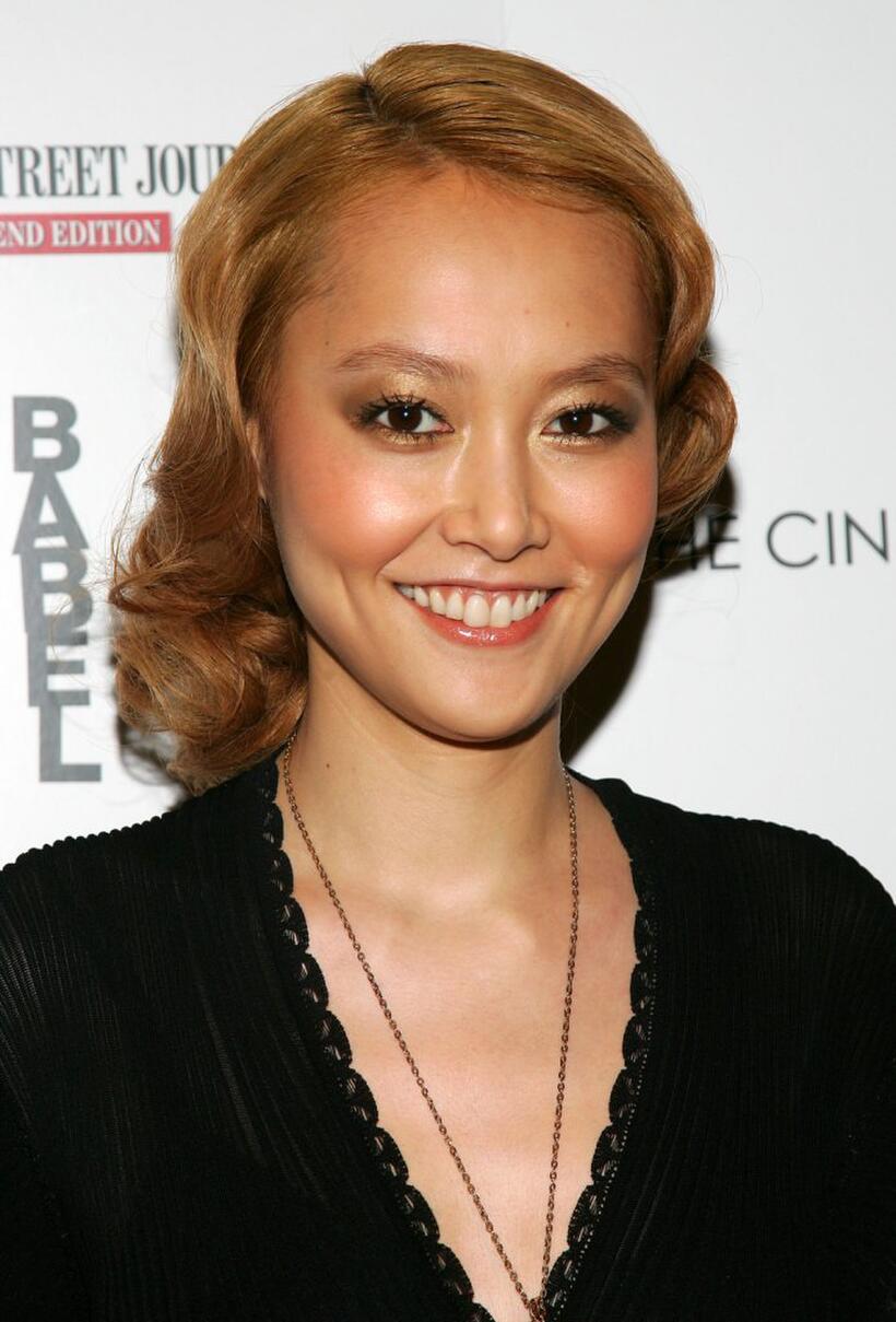Rinko Kikuchi at the Cinema Society and The Wall Street Journal Weekend Edition screening of "Babel."
