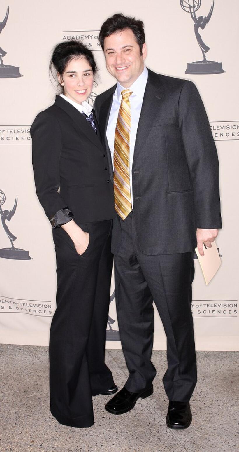 Sarah Silverman and Jimmy Kimmel at the A Conversation with Mr. Warmth Don Rickles.