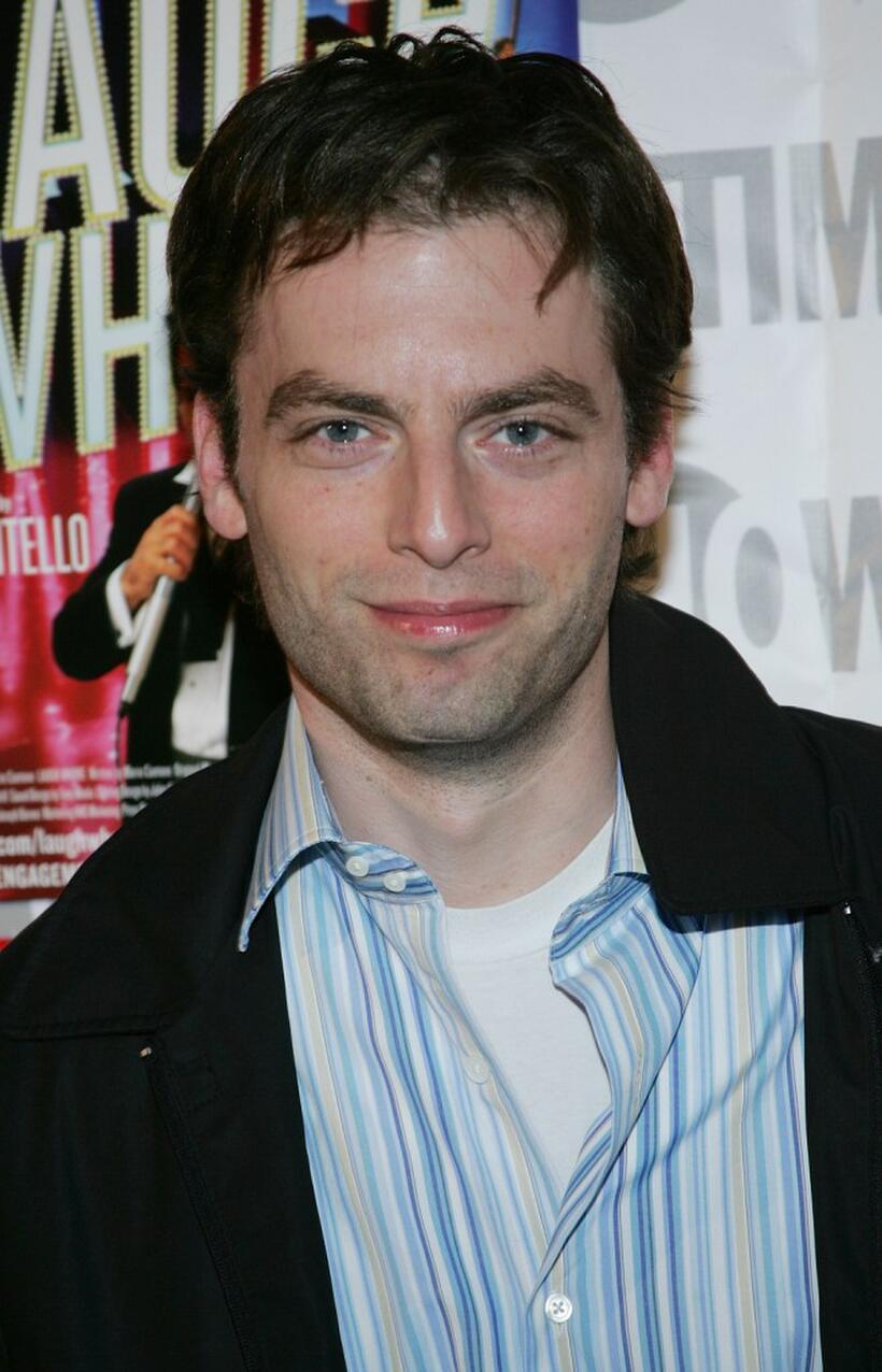Justin Kirk at the opening night of "Mario Cantone: Laugh Whore."