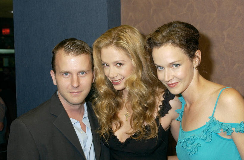 Nat De Wolf, producer Mira Sorvino and Laura Kirk at the New York premiere of "Lisa Picard is Famous."