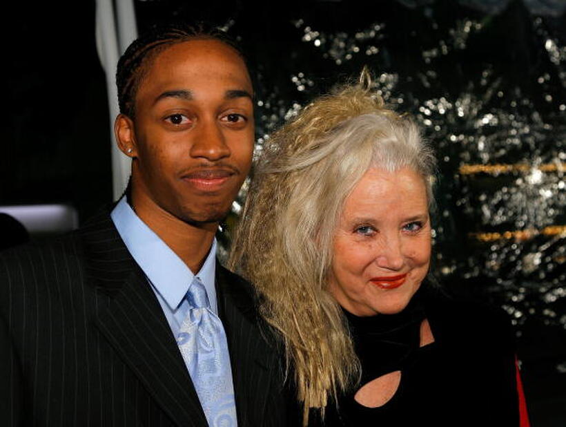 Sally Kirkland and Dre Bowie at the premiere of "Freedom Writers".