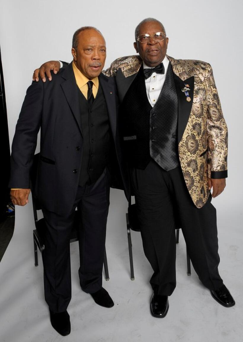 Quincy Jones and B.B. King at the Thelonious Monk Institute of Jazz honoring B.B. King event.