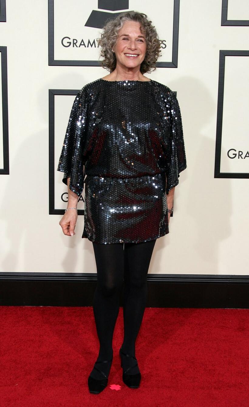 Carole King at the 50th Annual Grammy Awards.