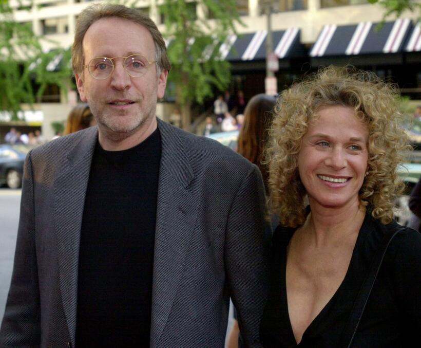 Director Phil Alden Robinson and Carole King at the premiere of "The Sum of All Fears."