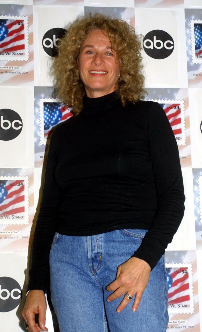 Carole King at the United We Stand benefit concert.