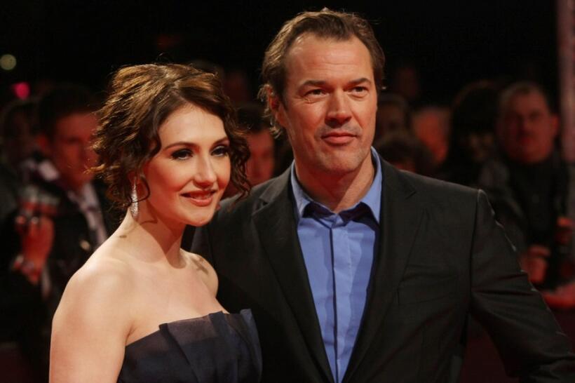 Carice van Houten and Sebastian Koch at the European premiere of "Valkyrie."
