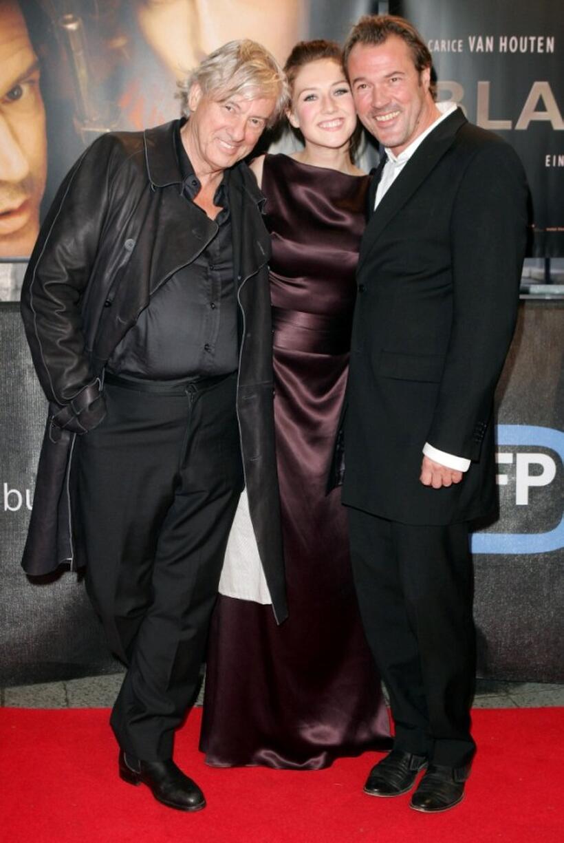 Director Paul Verhoeven, Carice van Houten and Sebastian Koch at the premiere of "Black Book."