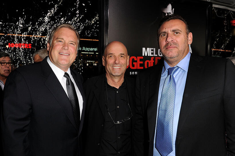 Producer Tim Headington, director Martin Campbell and Graham King at the premiere of "The Edge Of Darkness."