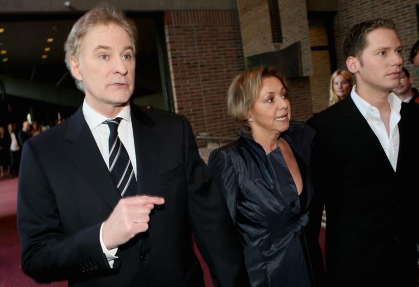 Kevin Kline, Elisabeth Endres-Wicki and Marco Kreuzpainter at the Bernhard Wicki Award "Die Bruecke - Der Friedenspreis des Deutschen Films 2007" at the Gasteig.