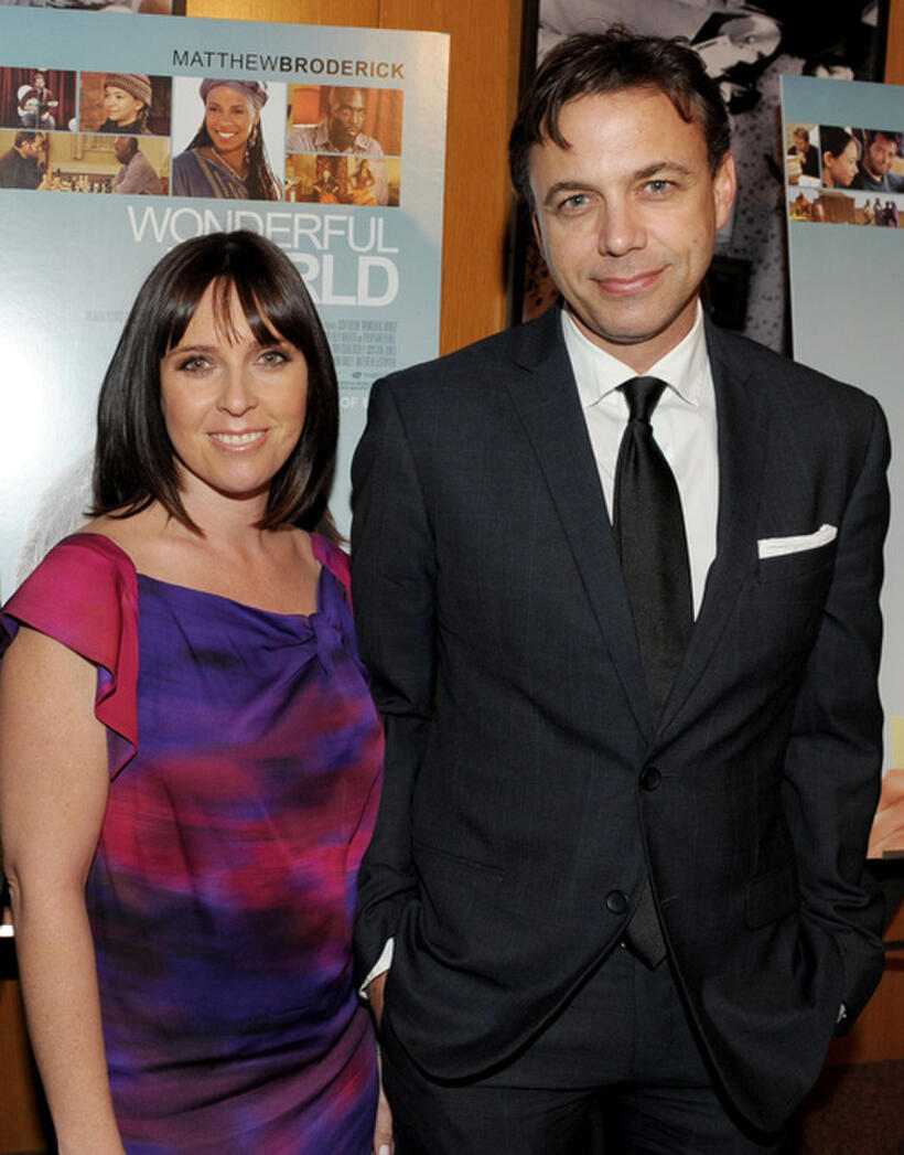 Miranda Bailey and Matthew Leutwyler at the California premiere of "Wonderful World."