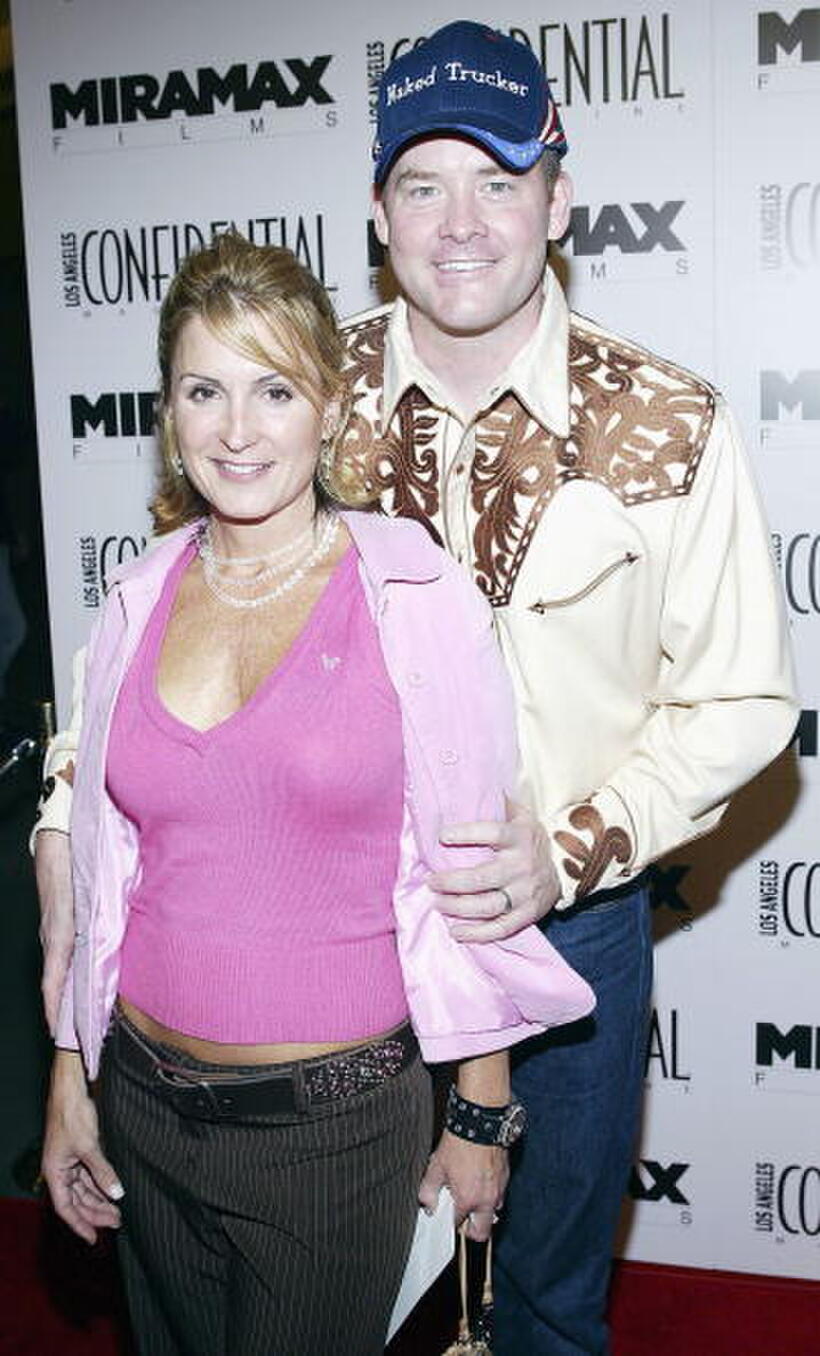 David Koechner and Guest at the premiere of "Daltry Calhoun."