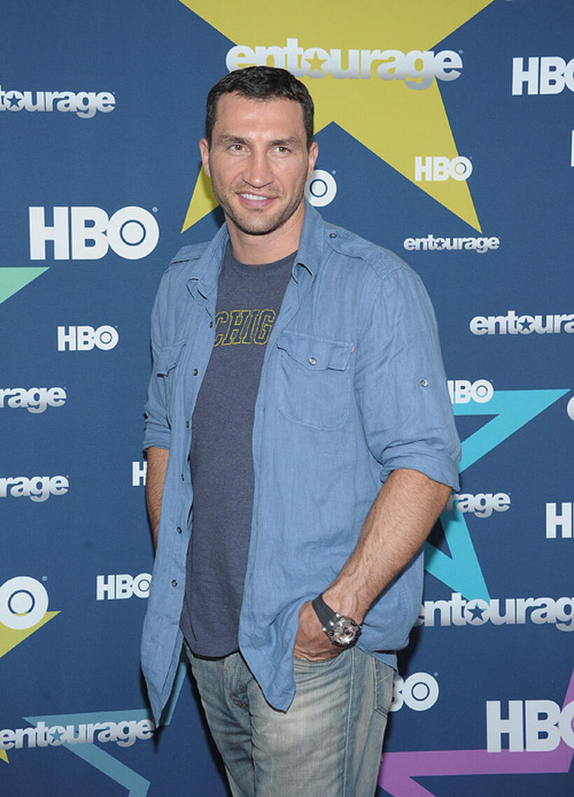 Wladimir Klitschko at the New York Season 8 premiere of "Entourage."