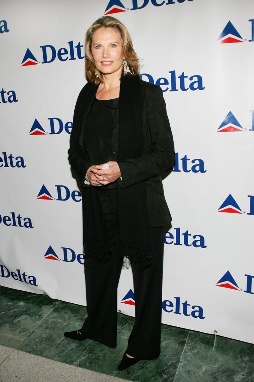 Maud Adams at the celebration of Delta Ailrines' newest international route between New York and London.