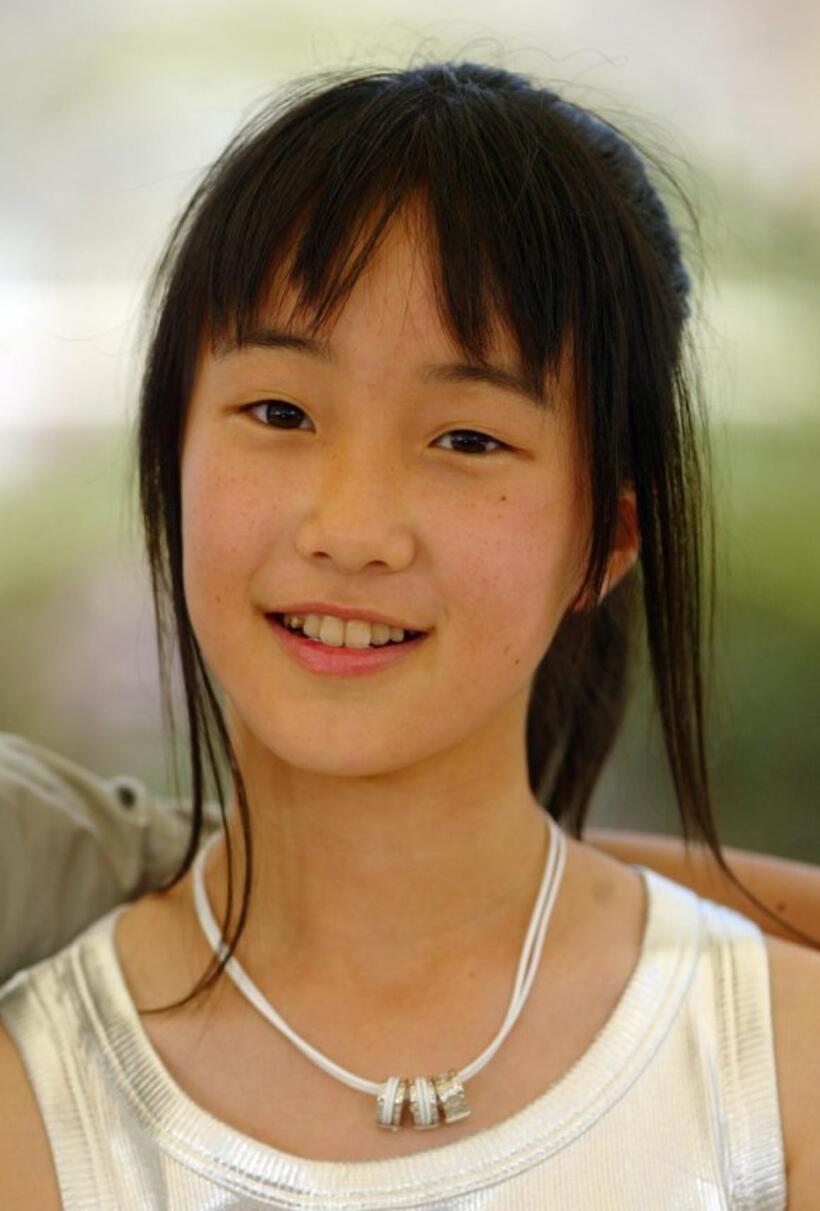 Ayu Kitaura at the photocall of "Nobody Knows" during the 57th Annual Cannes Film Festival.