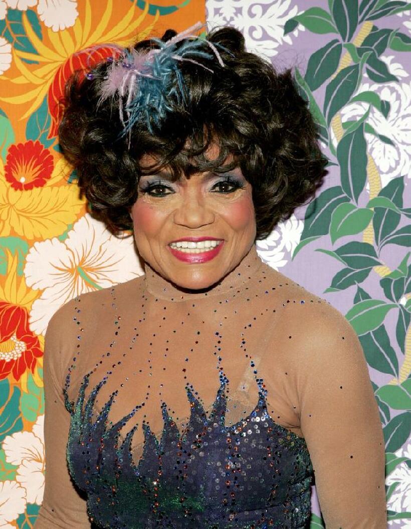 Eartha Kitt at the Hulaween, a celebration of Bette Midler's 60th birthday and the 10th Anniversary of the New York Restoration Project.