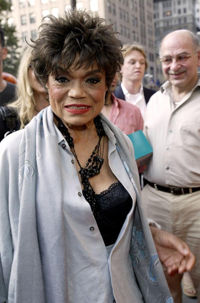 Eartha Kitt at the opening of Meow Mix Cafe.