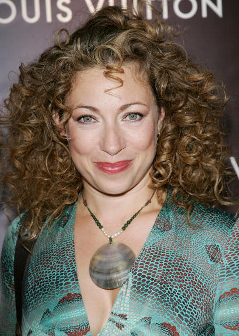 Alex Kingston at the Louis Vuitton "Love" party for Oxfam America.