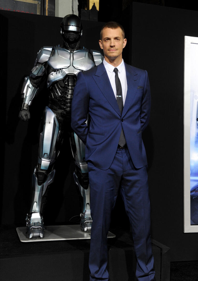 Joel Kinnaman at the California premiere of "Robocop."