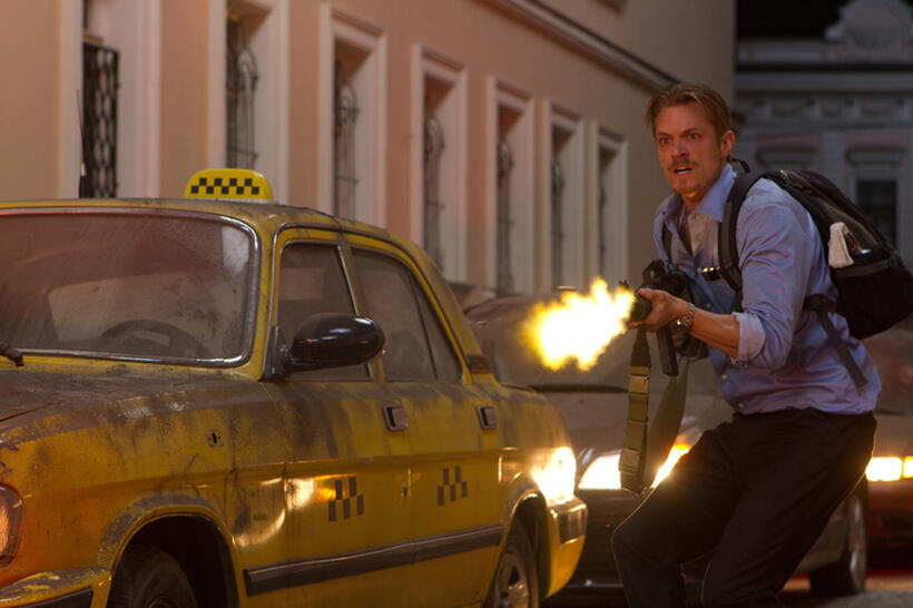 Joel Kinnaman in "The Darkest Hour."