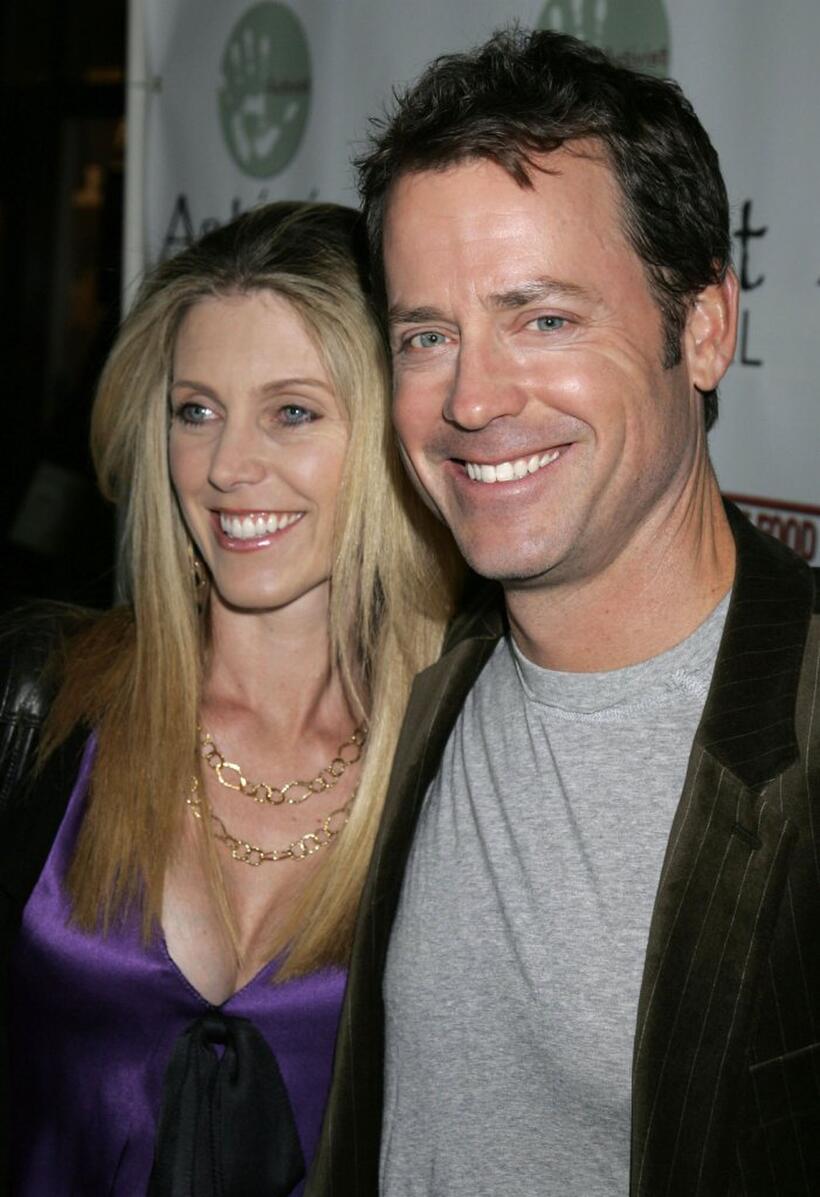 Greg Kinnear and his wife Helen Labdon at the premiere of "Fast Food Nation."
