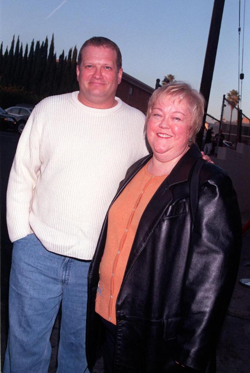 Kathy Kinney and Drew Carey at the Comic Relief''s third annual "A Cracked Christmas" event.