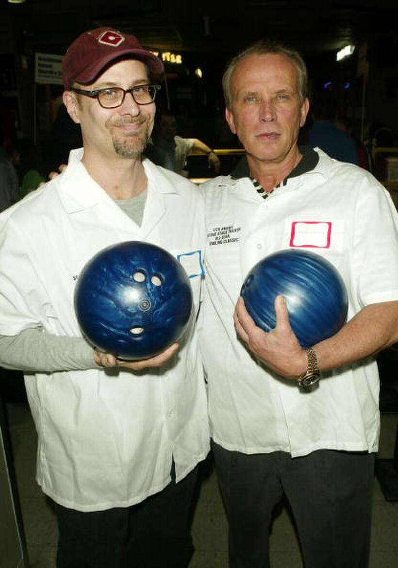 Terry Kinney and Peter Weller at the 17th Annual Second Stage All-Star Bowling Classic.