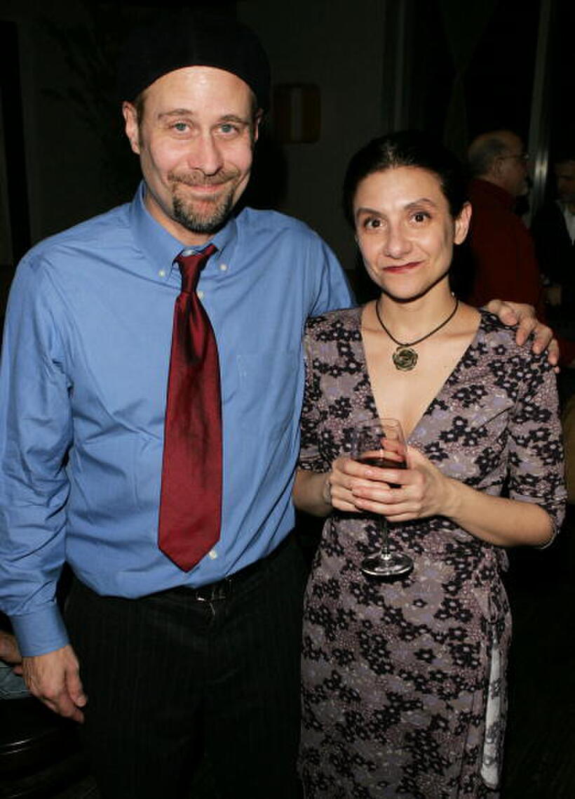 Terry Kinney and Gina Gionfriddo at the after party for the opening night of "After Ashley".