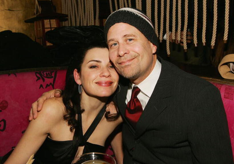 Terry Kinney and Julianna Margulies at the "Reel Moments" premiere after party presented by Glamour .
