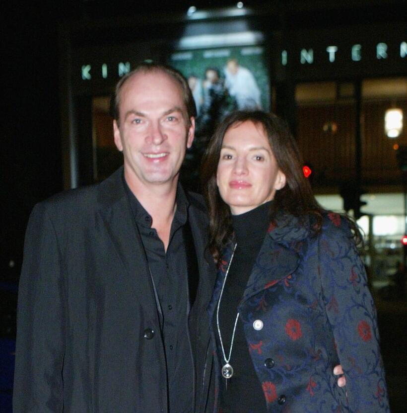 Herbert Knaup and Christiane Lehrmann at the premiere of "Agnes Und Seine Brueder."
