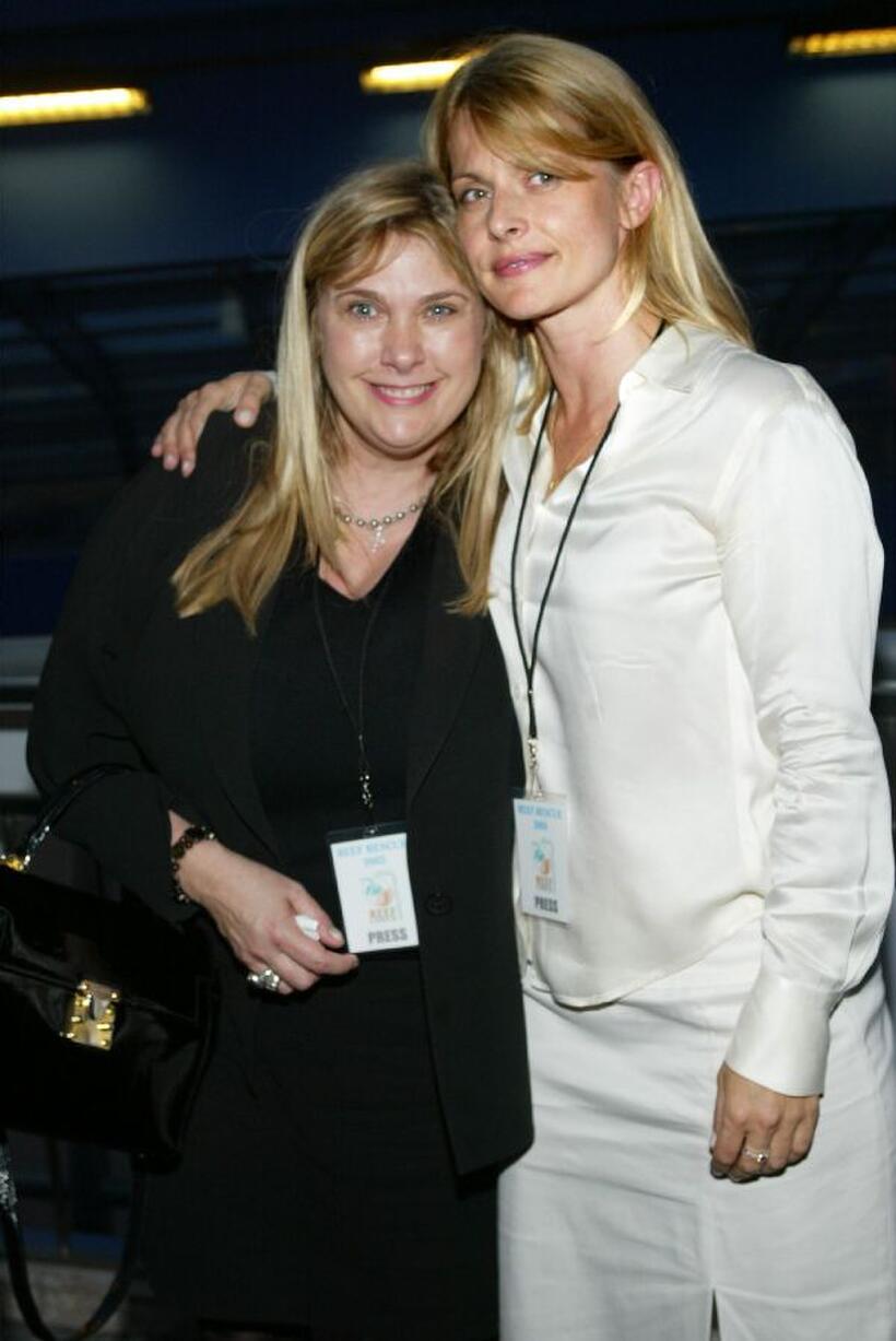 Collen Camp and Nastassja Kinski at the premiere of "Coral Reef Adventure."