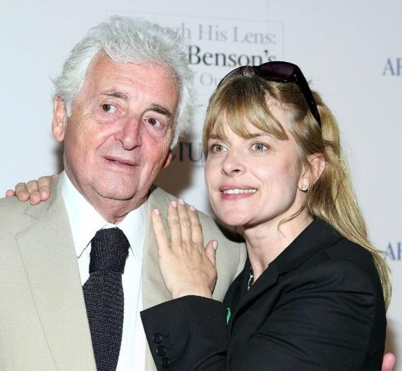 Harry Benson and Nastassja Kinski at the Harry Benson retrospective hosted by Architectural Digest.