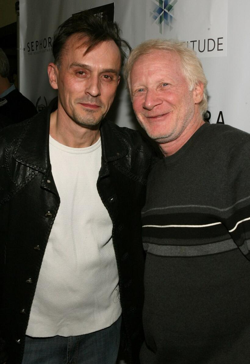 Robert Knepper and Don Most at the Fortitude Agency party.