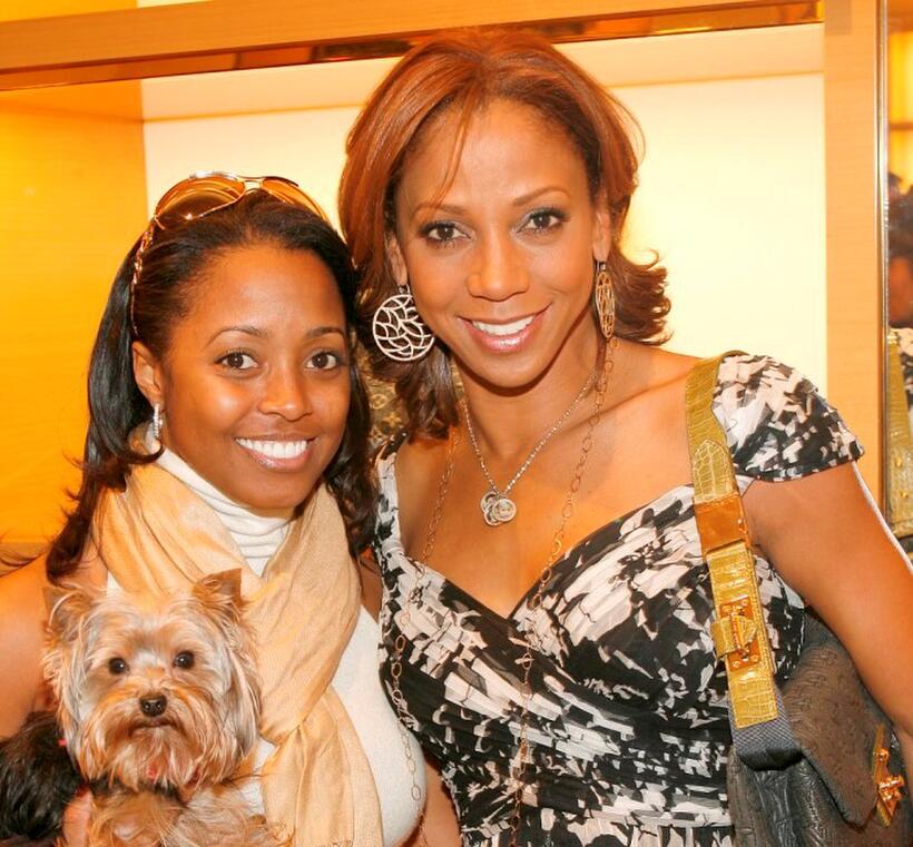 Keshia Knight Pulliam and Holly Robinson Peete at the Louis Vuitton charity to benefit HollyRod.