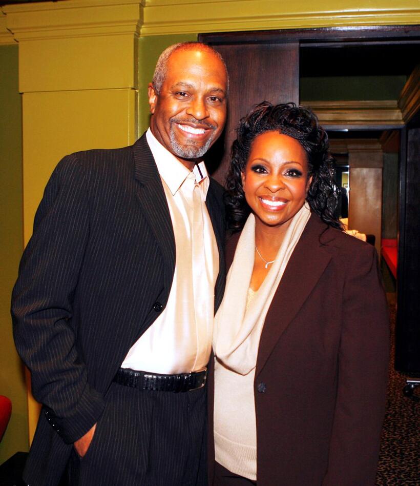 James Pickens and Gladys Knight at the Gibson Amphitheatre.