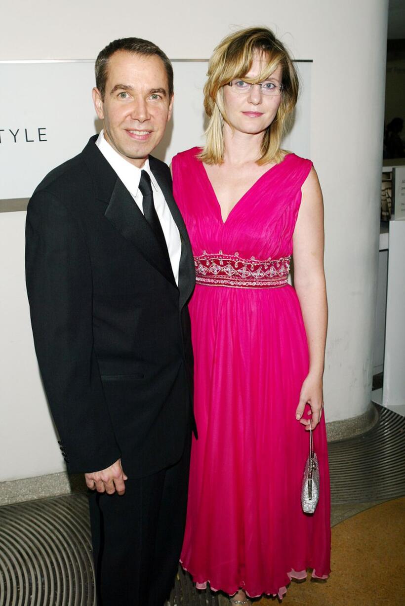 Jeff Koons and Justine Koons at the gala to honor designer Azzedine Alaia.