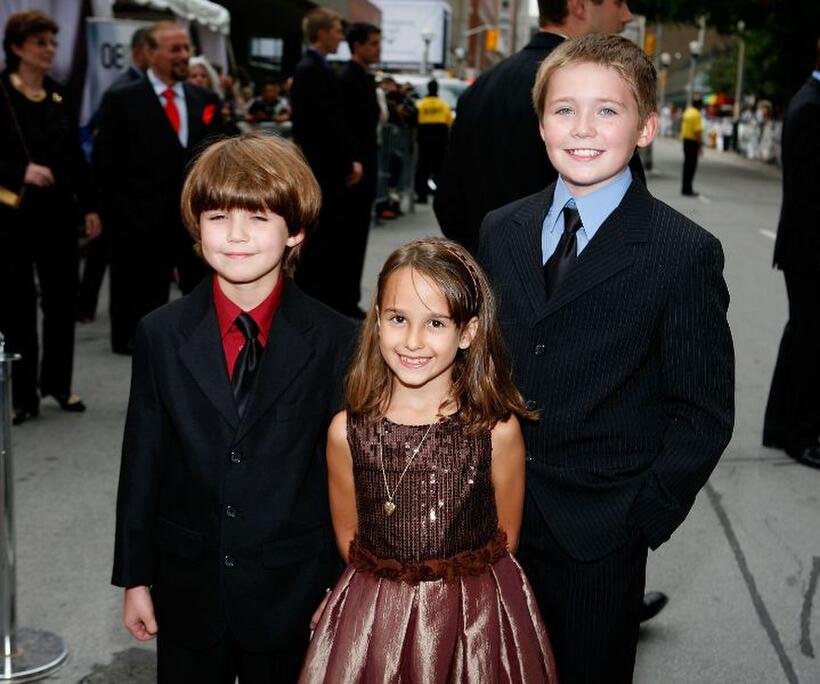 Preston Bailey, Kristin Bough and Brandon Bailey at the 2008 Toronto International Film Festival.