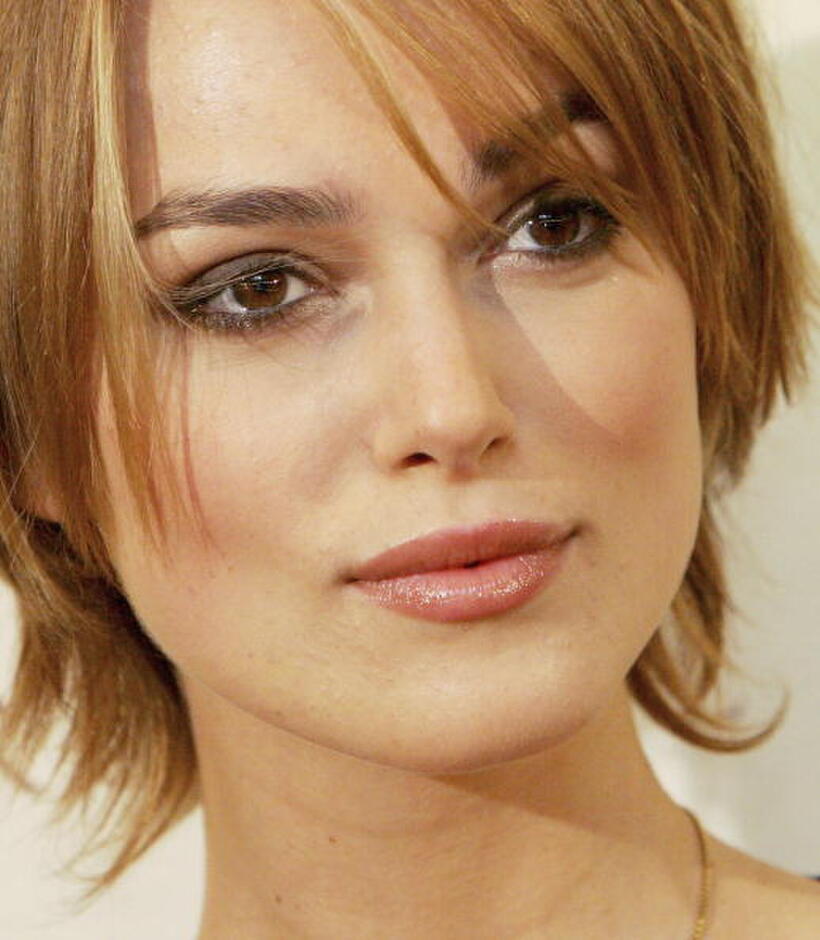 Keira Knightley at the "Pride & Prejudice" photocall.