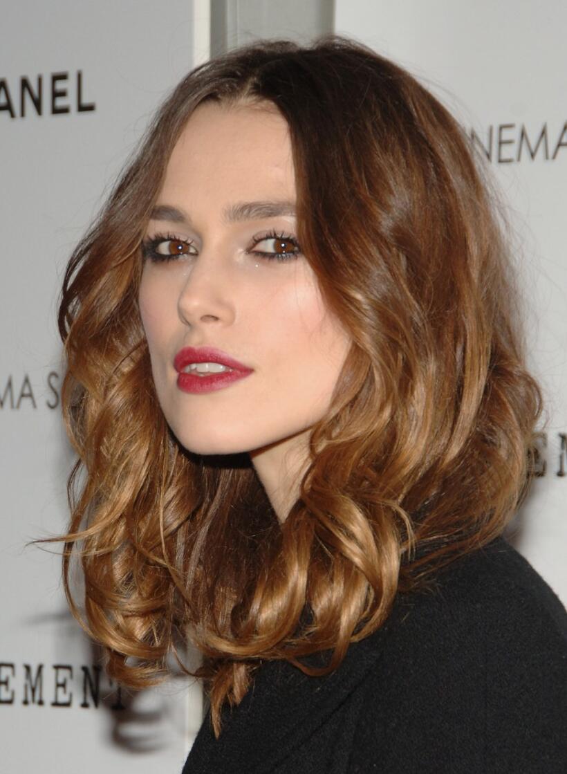 Keira Knightley at the New York premiere of "Atonement."